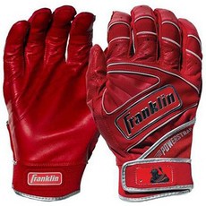 프랭클린 성인용 배팅장갑 양모가죽 스판덱스 고급형 야구장갑 P.S.C, 빨강