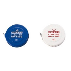 徠福 1.5m量身捲尺 KP-1508 精準測量 柔軟尺身 自動捲收, 藍, 1個