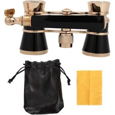 오페라 쌍안경 망원경 3X25 휴대용 빨간색 가벼운 컴팩트 디자인 여성 소녀 어린이 극장 콘서트 행사용 (검은색), 검정