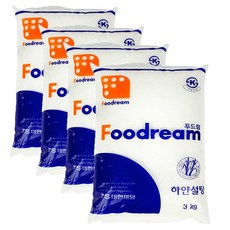 푸드림 하얀설탕, 3kg, 4개