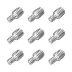 uxcell M5x6mm M8x8mm 이중 끝 나사산 스터드 나사 볼트 가구 기계 조립 패스너용 9Pcs 304 스테인리스 스틸 감소 어댑터