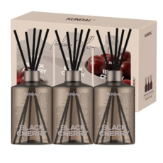 쿤달 퍼퓸 디퓨저 대용량, 3개, 500ml, 블랙체리