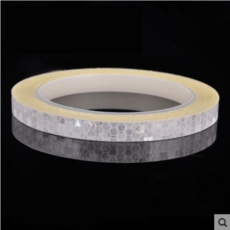 타이어 휠 야광 반사 테이프 자동차 스쿠터 오토바이 형광 튜닝 축광테이프 반사스티커, 화이트, 1개