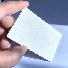 NFC 명함 편의 및 내마모성 블랙 그린 옐로우 레드 블루 카드 NTAG215 카드 10 개 포함, 07 White, 1개