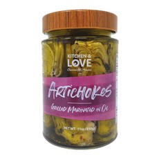 쿠치나앤아모레 아티초크 그릴드 매리네이티드 인 오일 비건, 1개, 310g