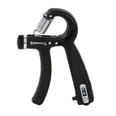 악력기 카운팅 강도조절 LM-0117, 블랙, 1개