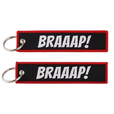 1pcs 컴퓨터 팝업 창 따옴표 오토바이에 대 한 수 놓은 키 태그 키 체인 배낭 패션 키 링 액세서리 선물, 26 27