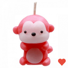 미술놀이 원숭이 캐릭터 양초 만들기 공예 점토 시트 치즈, 1개