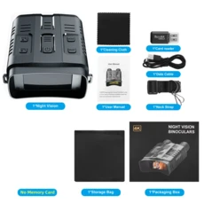 워스포츠 4K 나이트비전 야시경 야간투시경 디지털 적외선 망원경 카메라 쌍안경 10x