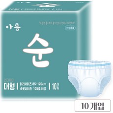국내생산 요실금 환자 아름순 팬티형 성인용기저귀, 대형, 1개, 10개입