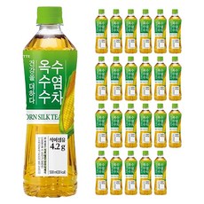 롯데 더하다 옥수수수염차 500ml x 24PET, 24개