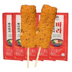 소담채가 밀가루없는 수제 어묵바 핫바 매콤한 마라맛, 6개, 80g