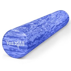 Yes4All EVA 단단한 폼 롤러 등용 - 운동 요가 및 필라테스용 라운드 롤러 30.5/45.7/61/91.4cm(12/18/24/3, 91.4cm(36인치), 클레 마티스 마블드