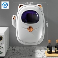 무선 기 소독기 사무실 숟가락 수저 식기, 아이보리(소독용  방진 수납)