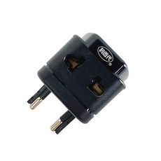 利百代 全球通用型旅行轉接頭 萬能轉接頭 萬國轉接器 旅行插座 全球通 日韓歐美英新馬 通用, 1個, 黑色