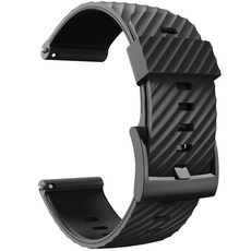 퀵 릴리스 스마트 워치 루프 안티 스크래치 실리카 팔찌 세련된 브레이슬릿 Suunto 7 9 Baro D5 스트랩, A, 검은색