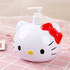 키티 마이멜로디 샴푸 1000ml 공병 디스펜서 세제, 1개, B. 레드 고양이 머리 - 로션 압축 병