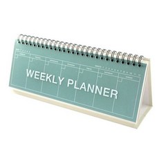 컬러 스탠딩 위클리 플래너, 피콕그린, 1개