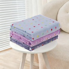 귀여운 애완견용 고양이용 털담요, 3개, 파랑/보라색/회색