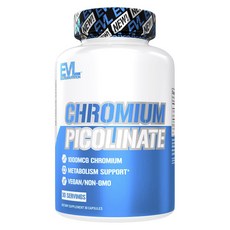 EVLUTIONNUTRITION 吡啶甲酸鉻膠囊 1000mcg, 1個, 30顆