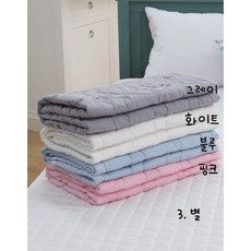 60수 아사면 시원한 쿨 유아 낮잠 이불 (100 * 110), 별 - 그레이