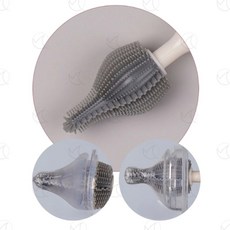 실리콘 젖병 꼭지세척솔 젖병닦는 열탕소독 브러쉬, 그레이, 1개