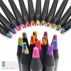 휴보그 그라데이션 컬러 펜슬 색연필, 12색, 12개