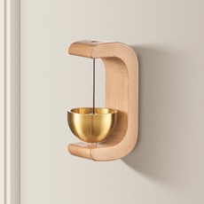 생활해랑 자석 현관 풍경종 문종, 내추럴우드