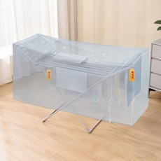 146x53x74cm 가열식 건조대 커버 접이식 전기 옷걸이 방진 천 보호대 가정용 액세서리, 01 146x53x74cm, 02 A