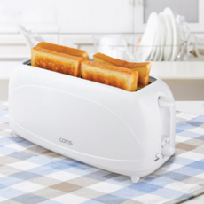 아이데이 가정용 식빵 4개 동시에 원터치 롱 슬롯 4구 토스터기 7단계 시간 조절 와이드 팝업 토스터, 상세페이지 참조