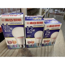 東亞照明 LED球型燈泡, 1個, 白色