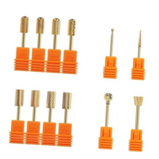 골드네일비트 네일아트 텅스텐 골드 전문가용 드릴 비트 14종, (골드) XDJ-06