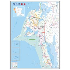 나우맵 태안군지도 코팅 - 충청남도 도로 행정 우리나라 전도