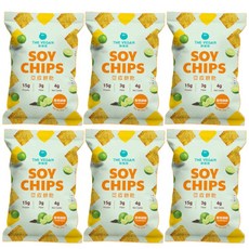 the vegan樂維根 豆皮餅乾 青檸胡椒口味 高蛋白質 低卡零食, 30g, 6個