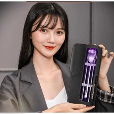 휴대용 수저 살균기 자외선 가정용여행 캠핑 항균, 2. 수저세트-럭셔리 레드