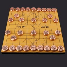 金屬實心中國象棋套裝，大號比賽專用，商務贈禮佳品, 1個, 紅古銅色大號金屬象棋(鐵盒簡裝)