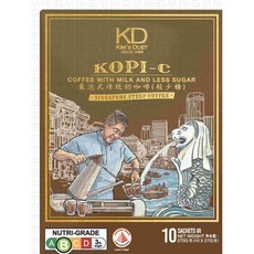 新加坡傳統咖啡&茶品牌 新加坡金隊袋泡式傳統奶咖啡 （少糖）, 1個