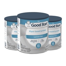 거버 굿 스타트 락토오스 프리 소이 파우더 분유, 366g, 3개