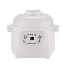 隔水燉電燉鍋煮粥煲湯鍋陶瓷電燉盅蒸飯鍋多國插頭適配跨境禮品, DDZ-001白色款 電燉盅【新品】:110V美規插