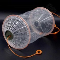 간편휴대용 접이식 캠핑 낚시 통발 바다뜰채 바다통발 mun*5401gw, HS비닐어포기통발