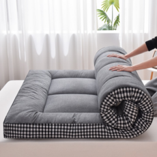 루티 침대 토퍼 매트리스 바닥 매트, 차콜그레이