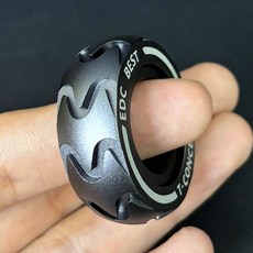 반지 피젯링 스틸 스트레스 해소 집중력 손가락 스피너 장난감, 3. 링 휠-실버, 1개