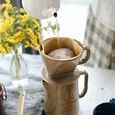 스튜디오엠 커피 로스터스 드리퍼 커피 추출기 (3색상 선택), 그레이, 1개, 370ml