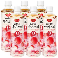 동원 보성홍차 아이스티 제로 복숭아, 500ml, 6개