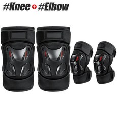 무릎 보호대 팔꿈치 보호 패드 충격 흡수 보온 오토바이 야외 스포츠, 1개, 3. Knee and Elbow