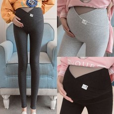 임산부배보호레깅스 V 심플 슬림핏 배보호 임산부 레깅스 (M-XXL) 204453