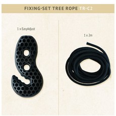 라시에스타 TR-C2 해먹체어용/트리 로프 픽싱 셋