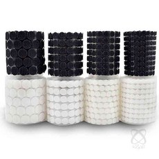 접착 베이직 원형 찍찍이 테이프 올데이 10 20 30 50, 3원형찍찍-검정30mm, 3원형찍찍-검정30mm