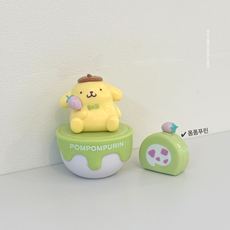 산리오 보관함 피규어 딸기 디저트 시크릿 볼, 1개, 폼품푸린