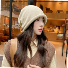 두건모자 (보리별) 루즈핏 비니 포근한 롱비니 귀보호 모자